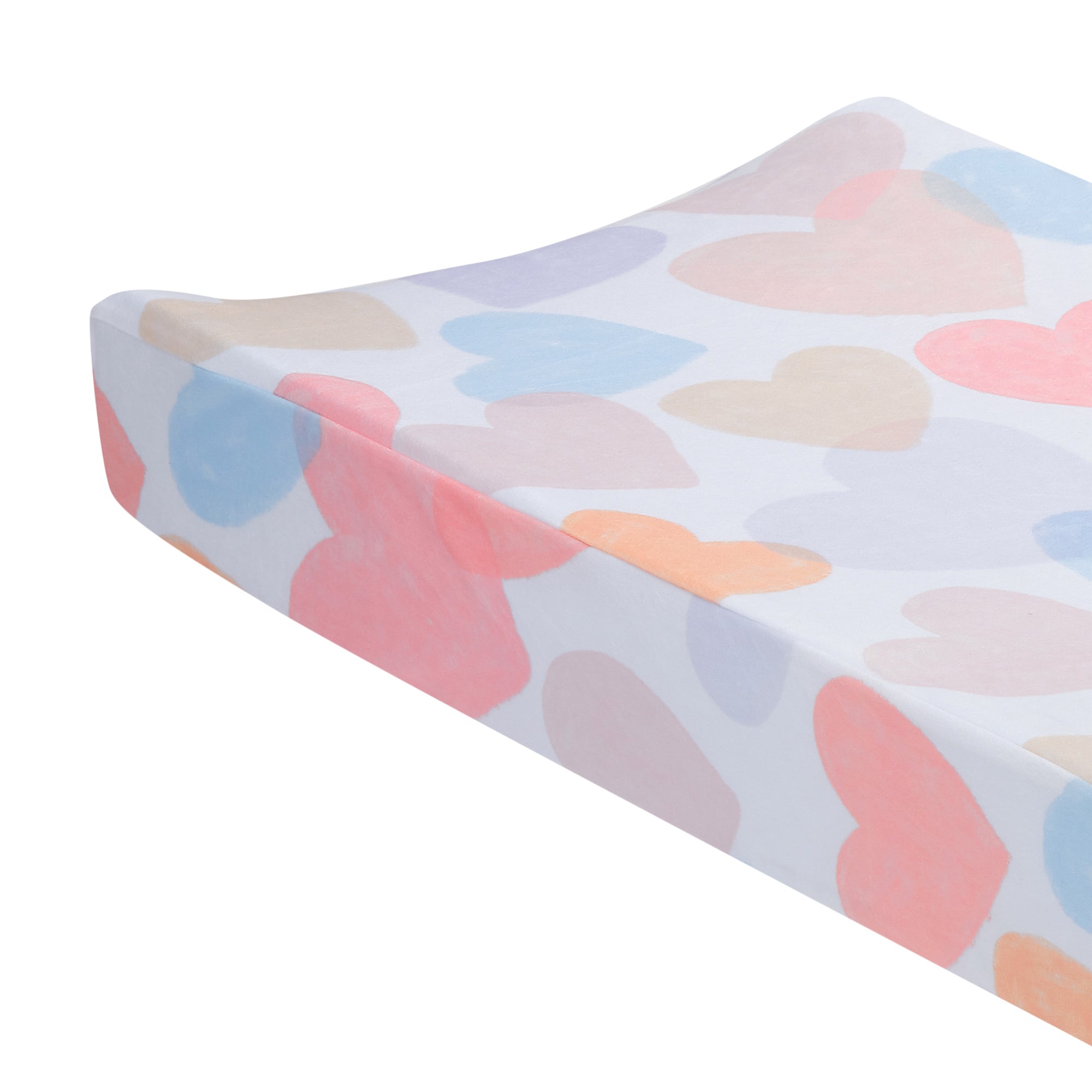 Rainbow Hearts Changing Pad Cover by Bedtime Originals