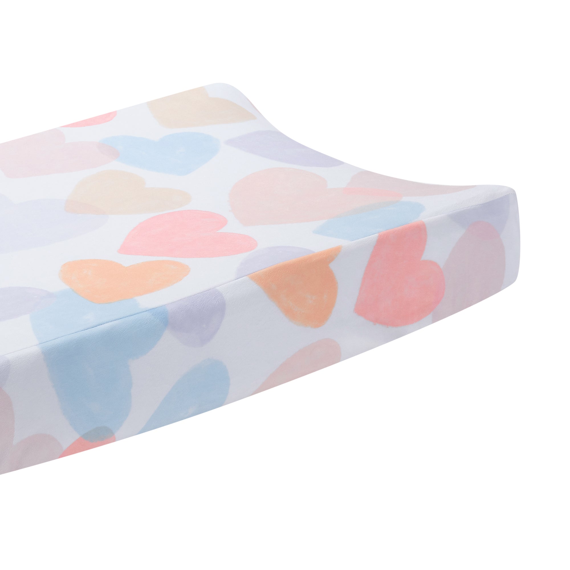 Rainbow Hearts Changing Pad Cover by Bedtime Originals