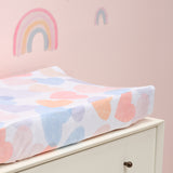 Rainbow Hearts Changing Pad Cover by Bedtime Originals