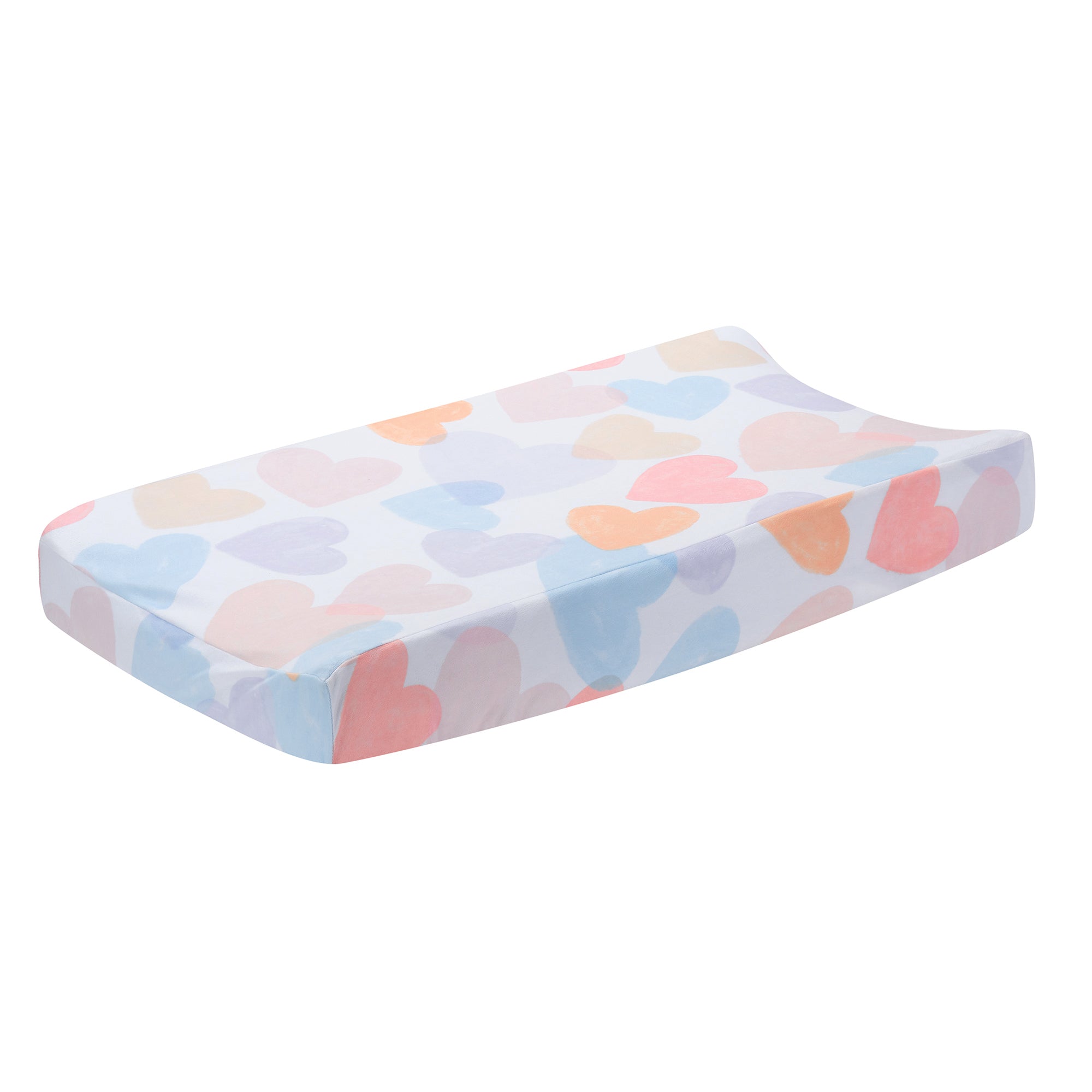 Rainbow Hearts Changing Pad Cover by Bedtime Originals