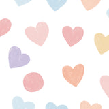 Rainbow Hearts Fitted Crib Sheet by Bedtime Originals