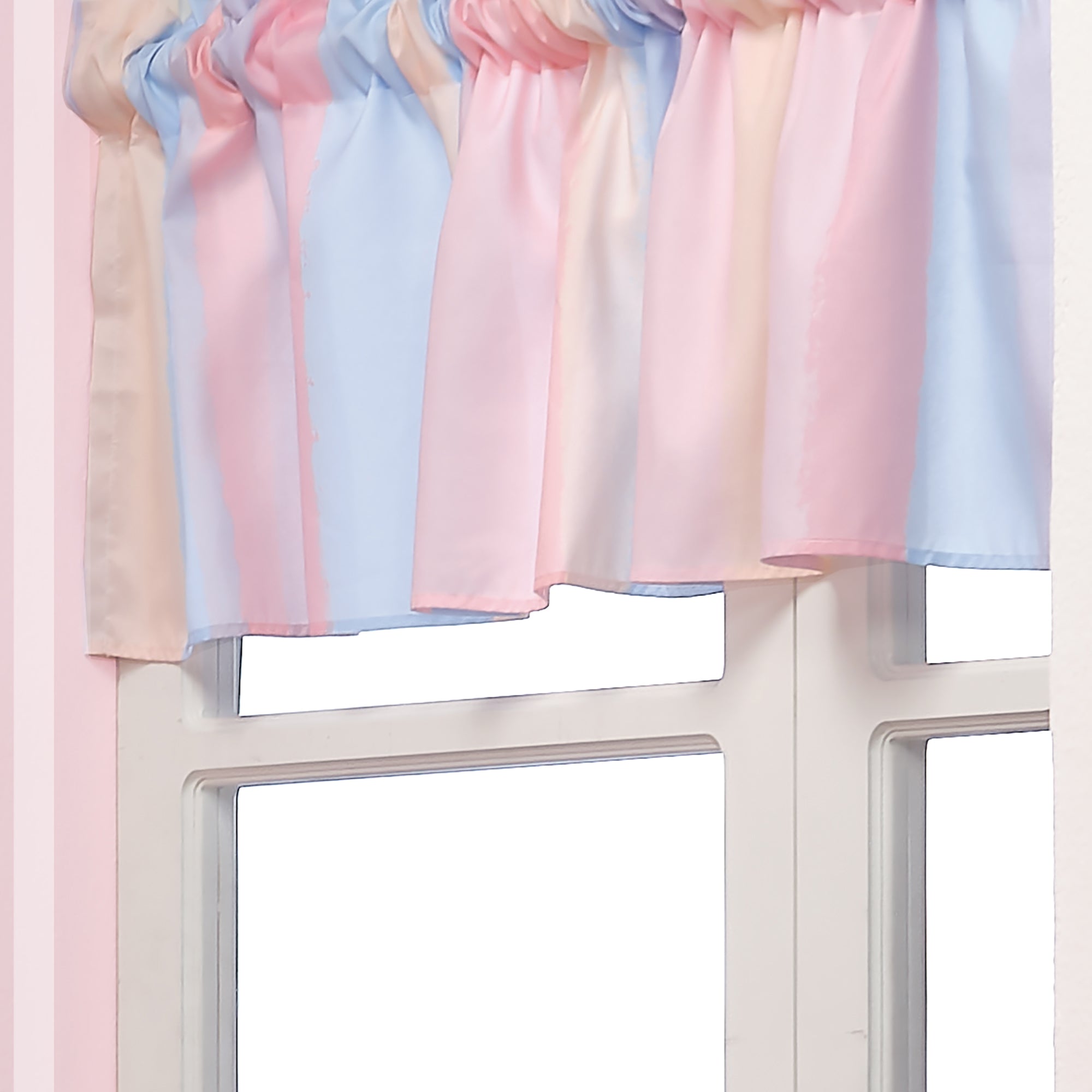 Rainbow Hearts Window Valance by Bedtime Originals