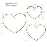 Rainbow Hearts Gold Wall Decor by Bedtime Originals
