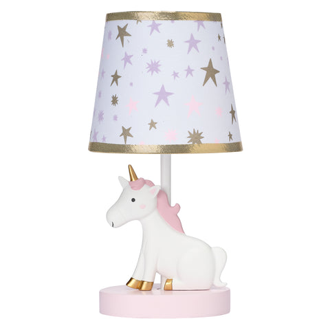 Rainbow Unicorn Lamp with Shade & Bulb by Bedtime Originals