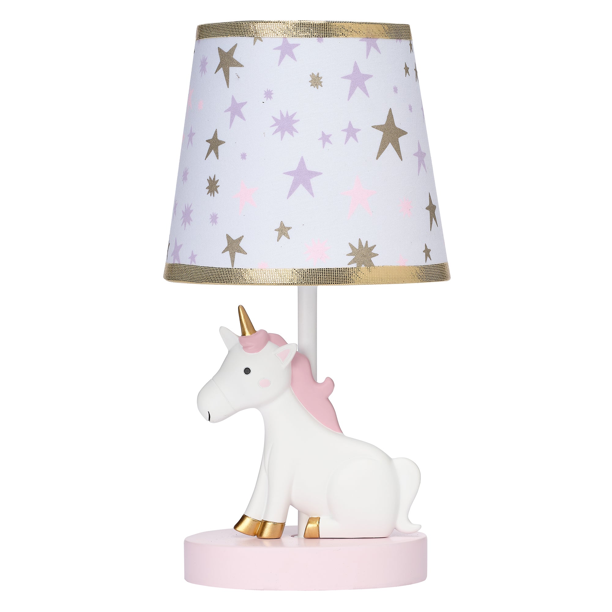 Rainbow Unicorn Lamp with Shade & Bulb by Bedtime Originals