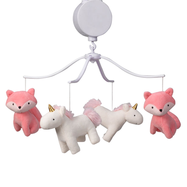 Rainbow Unicorn Musical Baby Crib Mobile by Bedtime Originals