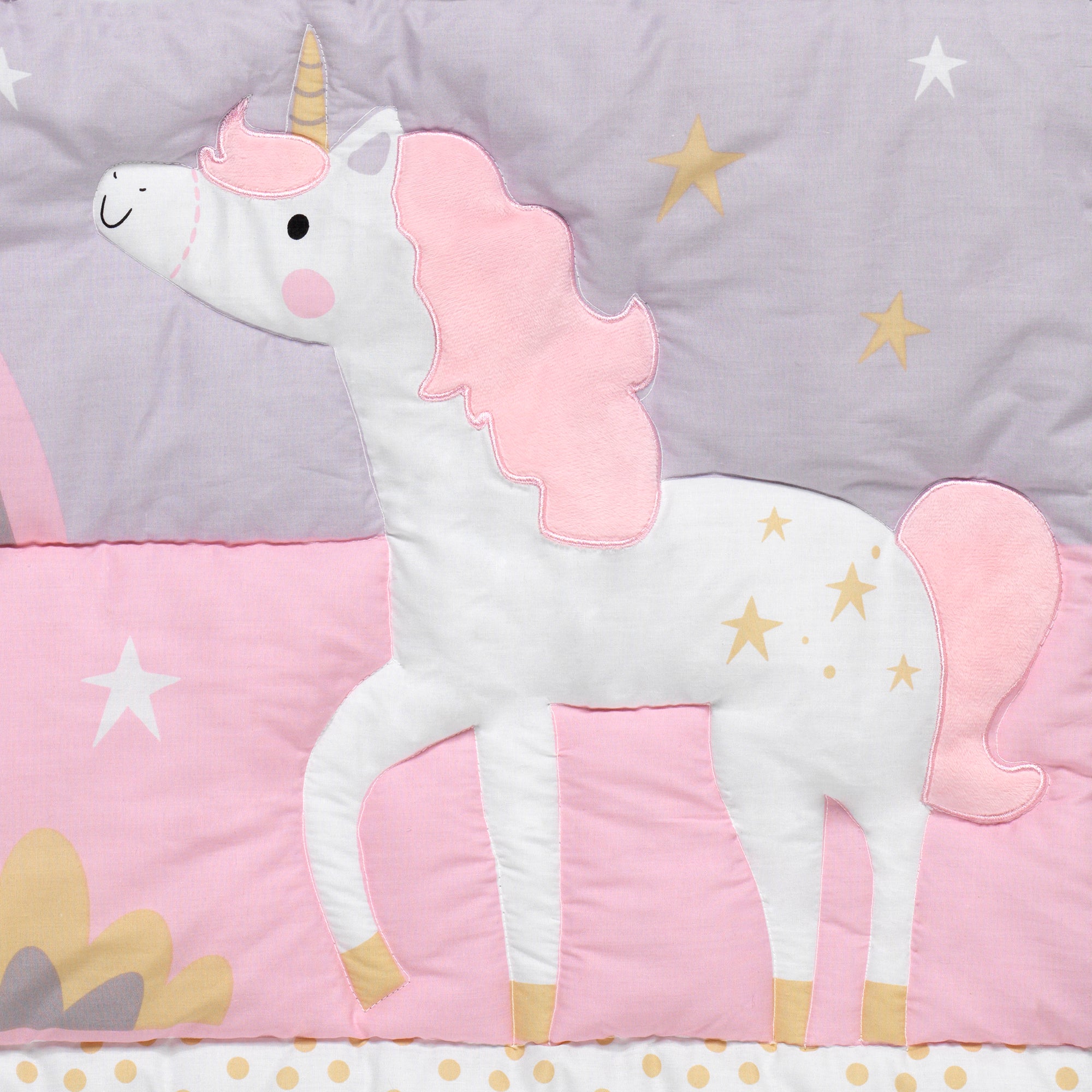 Rainbow Unicorn 4-Piece Crib Bedding Set by Bedtime Originals