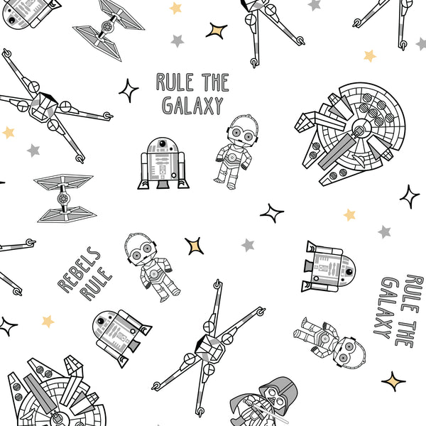Star Wars Rebels Rule Cotton Fitted Crib Sheet by Lambs & Ivy