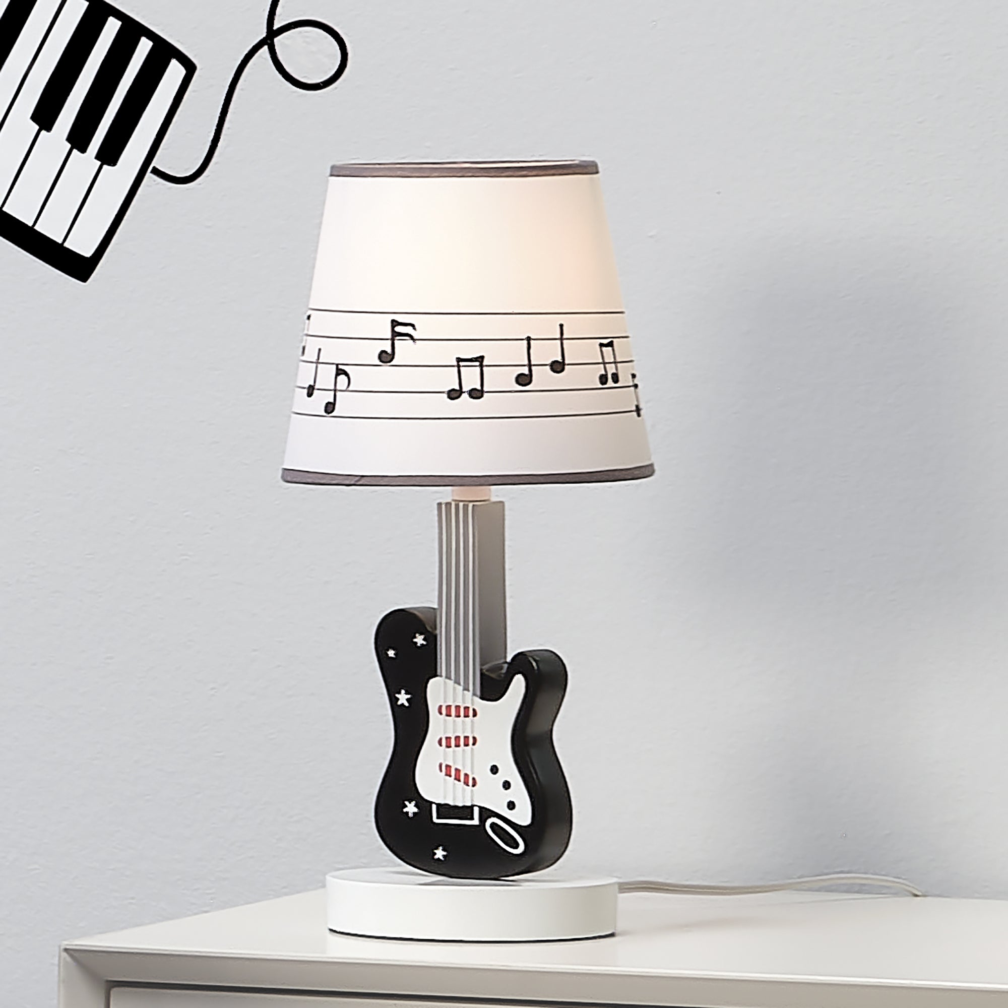 Rock Star Lamp with Shade & Bulb by Lambs & Ivy