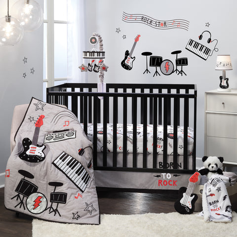 Rock Star 3-Piece Crib Bedding Set by Lambs & Ivy
