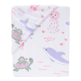 Sea Dreams Cotton Fitted Crib Sheet by Lambs & Ivy