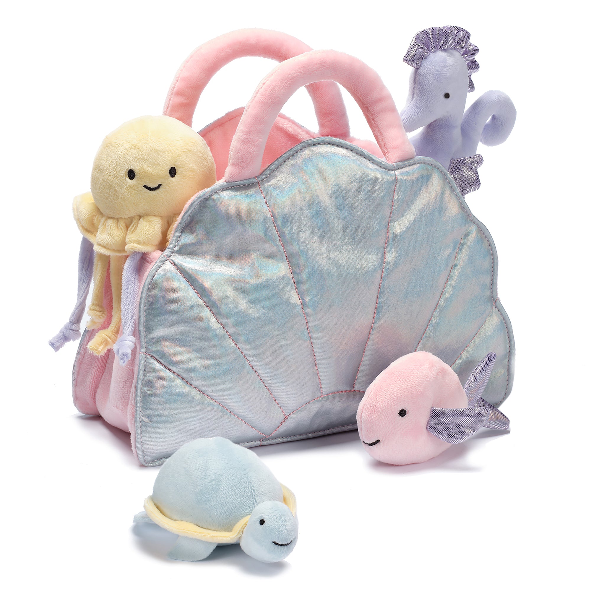 Interactive Aquatic/Sea Shell Plush with Stuffed Animal Toys – Lambs & Ivy