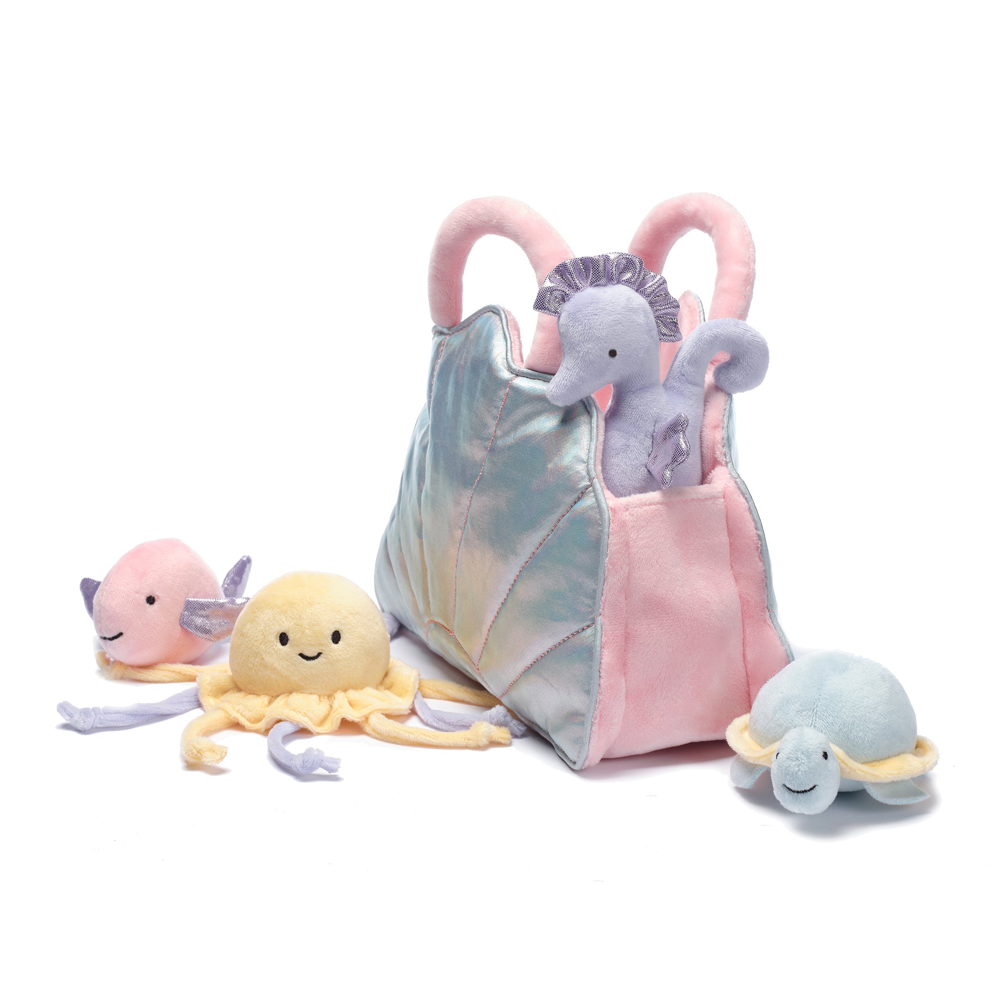 Interactive Aquatic/Sea Shell Plush with Stuffed Animal Toys – Lambs & Ivy