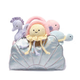 Sea Shell Plush Toy with Animals by Lambs & Ivy