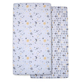 Celestial 2-Pack Fitted Crib Sheet Set by Bedtime Originals