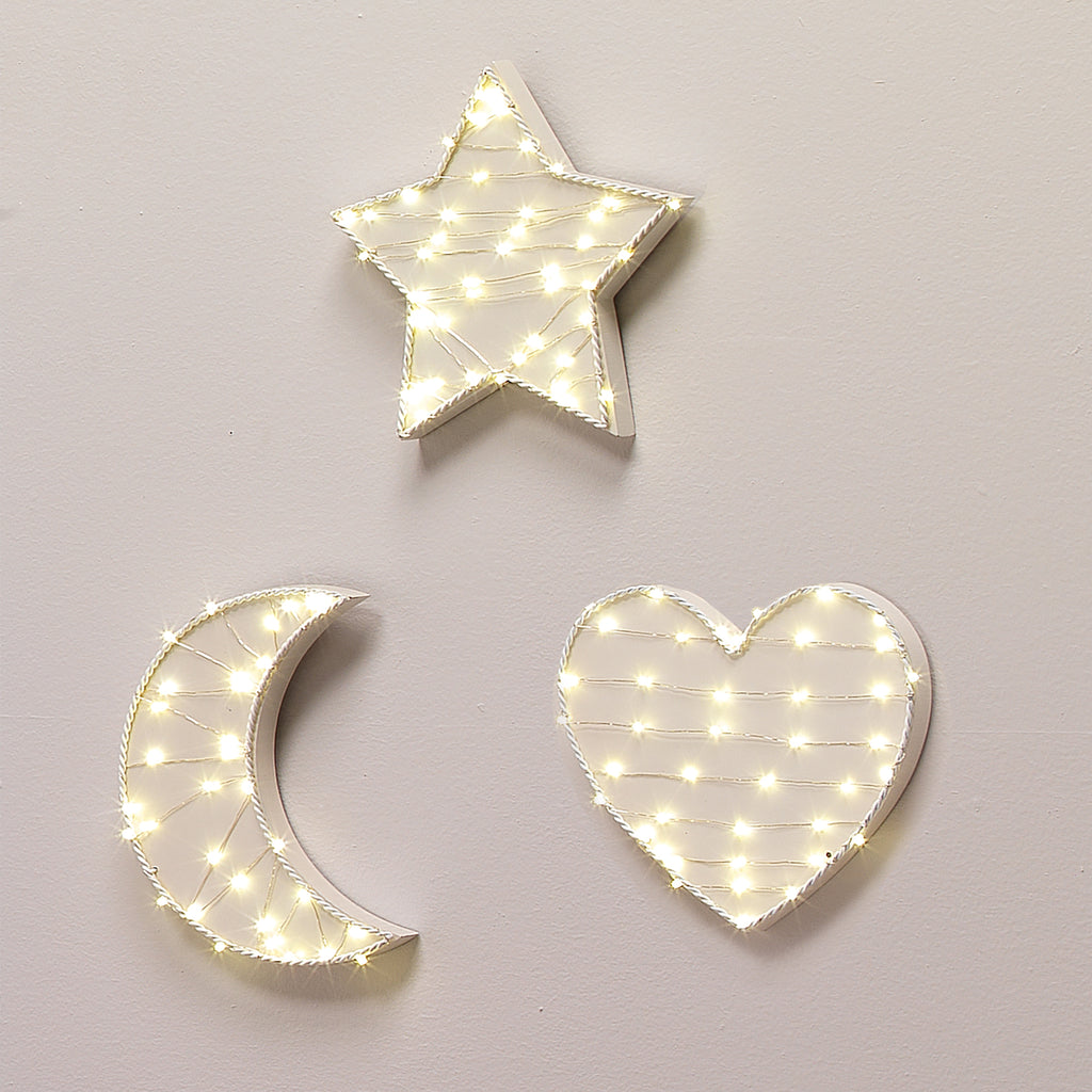 Estrella colgante LED iluminada Canvas