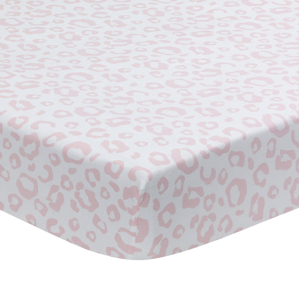 Signature Leopard Organic Cotton Fitted Crib Sheet by Lambs & Ivy