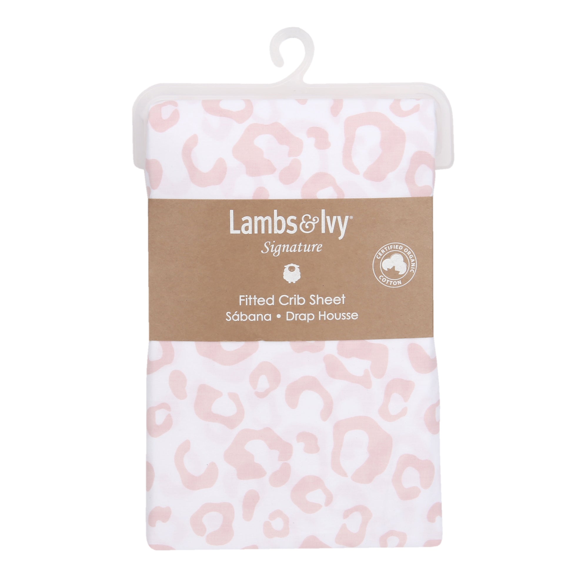Signature Leopard Organic Cotton Fitted Crib Sheet by Lambs & Ivy