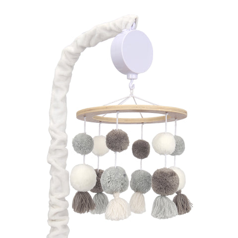 Signature Pom Pom Musical Baby Crib Mobile by Lambs & Ivy