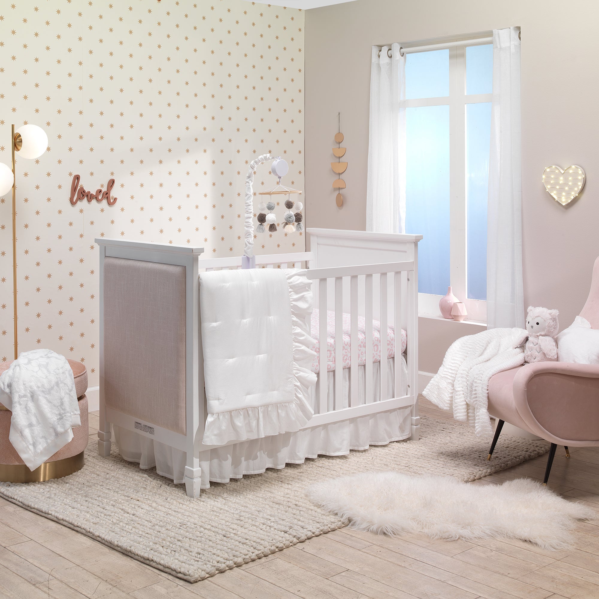 Signature Leopard Organic Cotton Fitted Crib Sheet by Lambs & Ivy