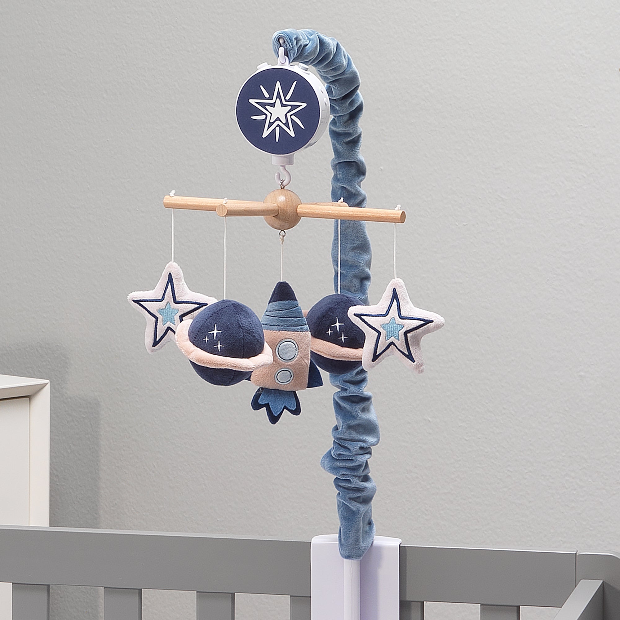 Sky Rocket Musical Baby Crib Mobile by Lambs & Ivy