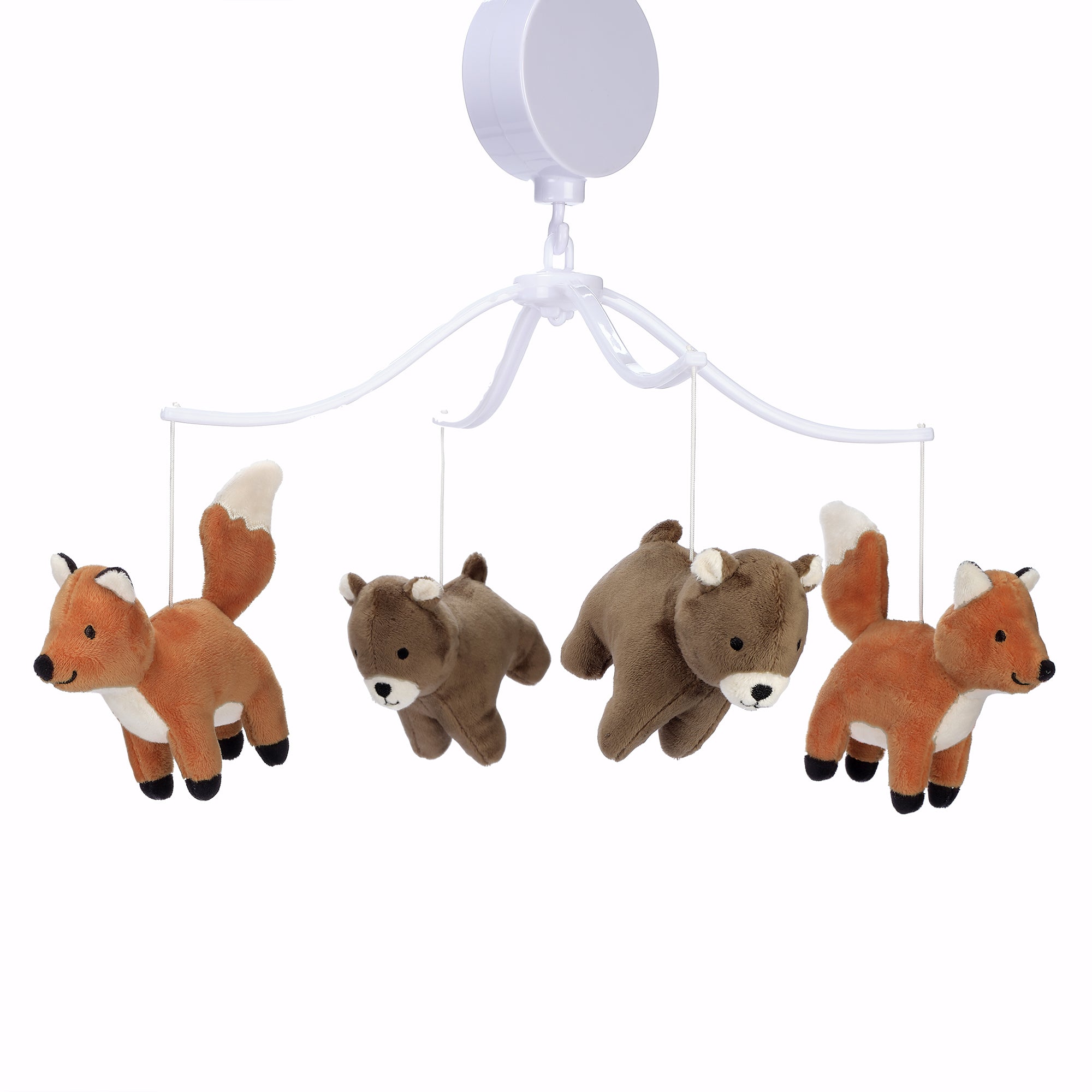 Sleepytime Bear & Fox Musical Baby Crib Mobile Soother Toy – Lambs