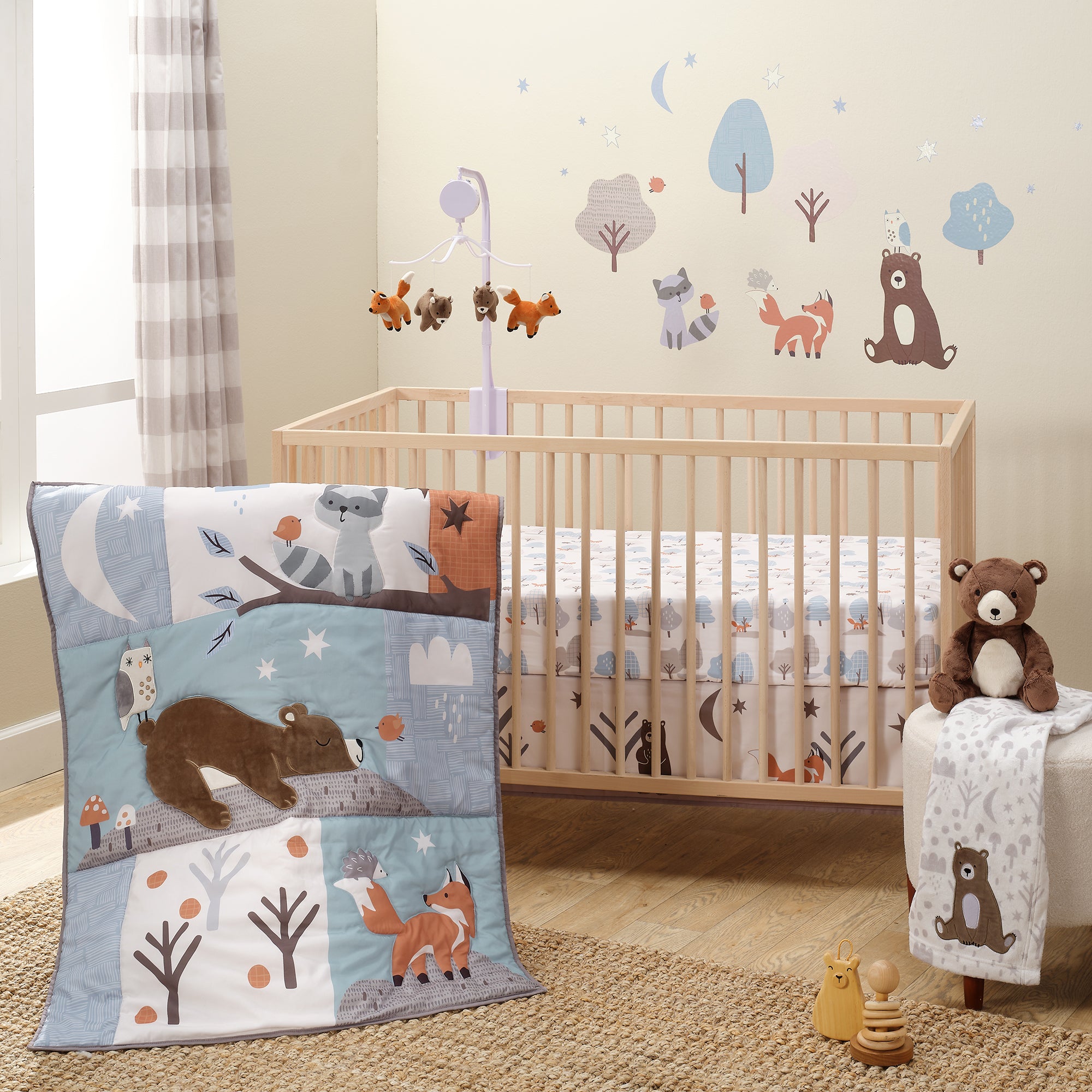 Sleepytime Bear Fitted Crib Sheet by Bedtime Originals