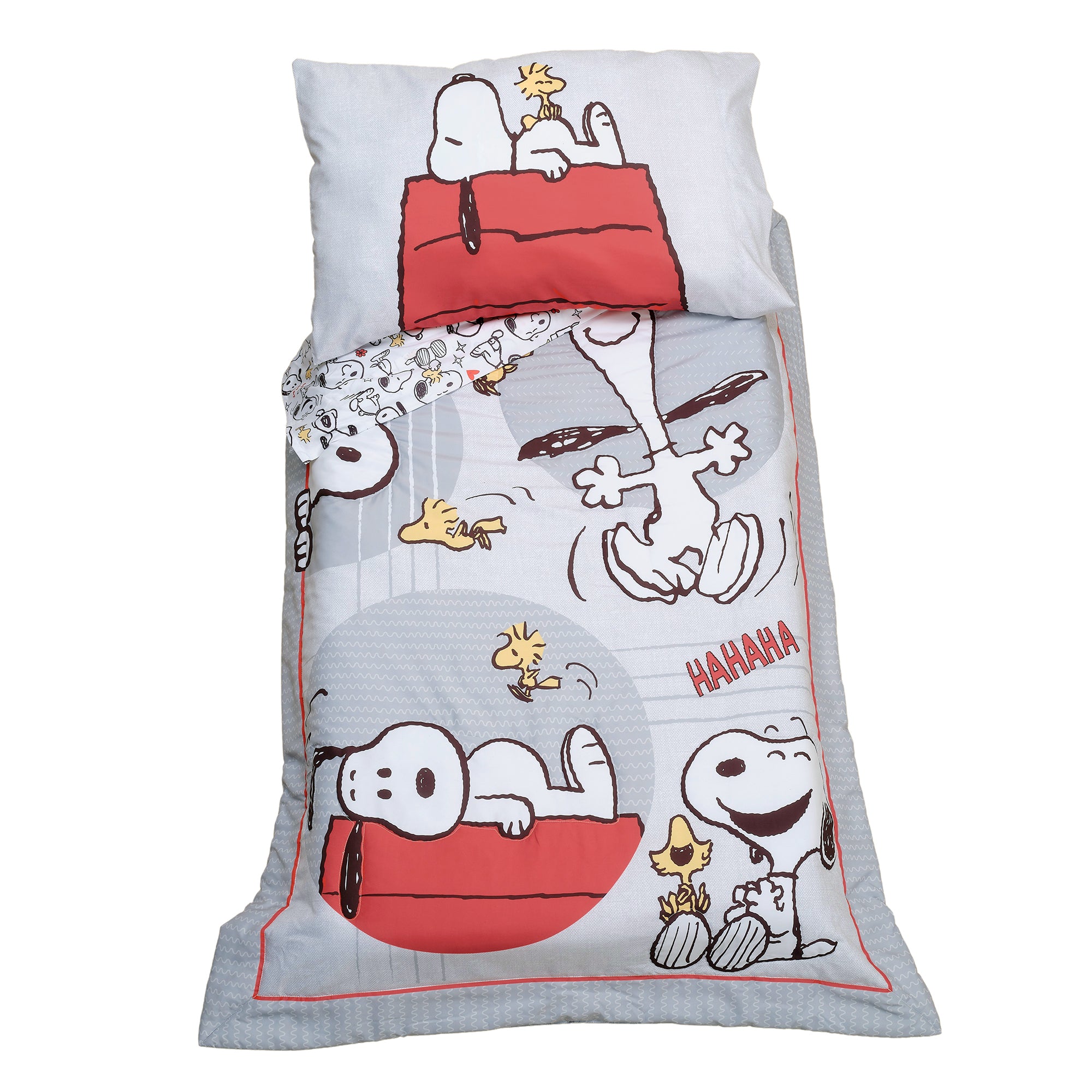 Snoopy Love 4-Piece Toddler Bedding Set - Gray/Red/White – Lambs & Ivy