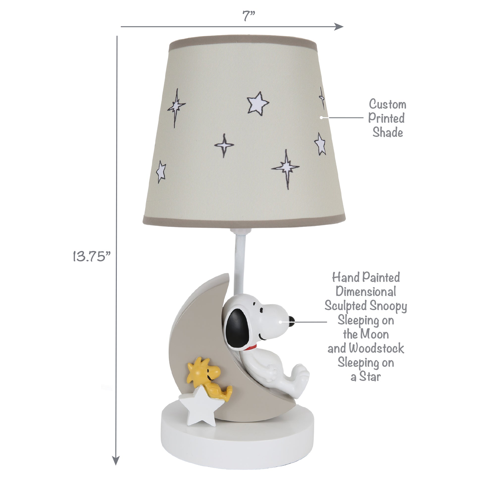 Snoopy Love Lamp with Shade & Bulb by Bedtime Originals