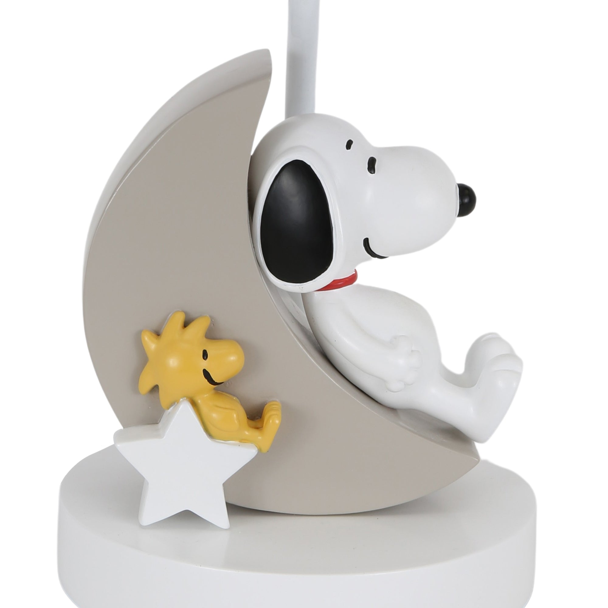 Snoopy Love w/ Woodstock Hand-Painted Lamp with Shade & Bulb