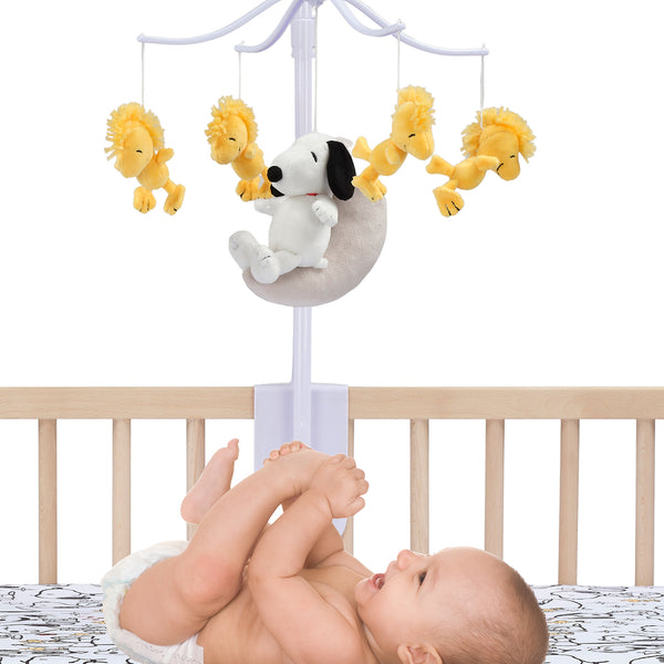 Snoopy Love Musical Baby Crib Mobile by Bedtime Originals