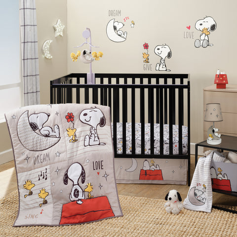Snoopy Love 3-Piece Crib Bedding Set by Bedtime Originals