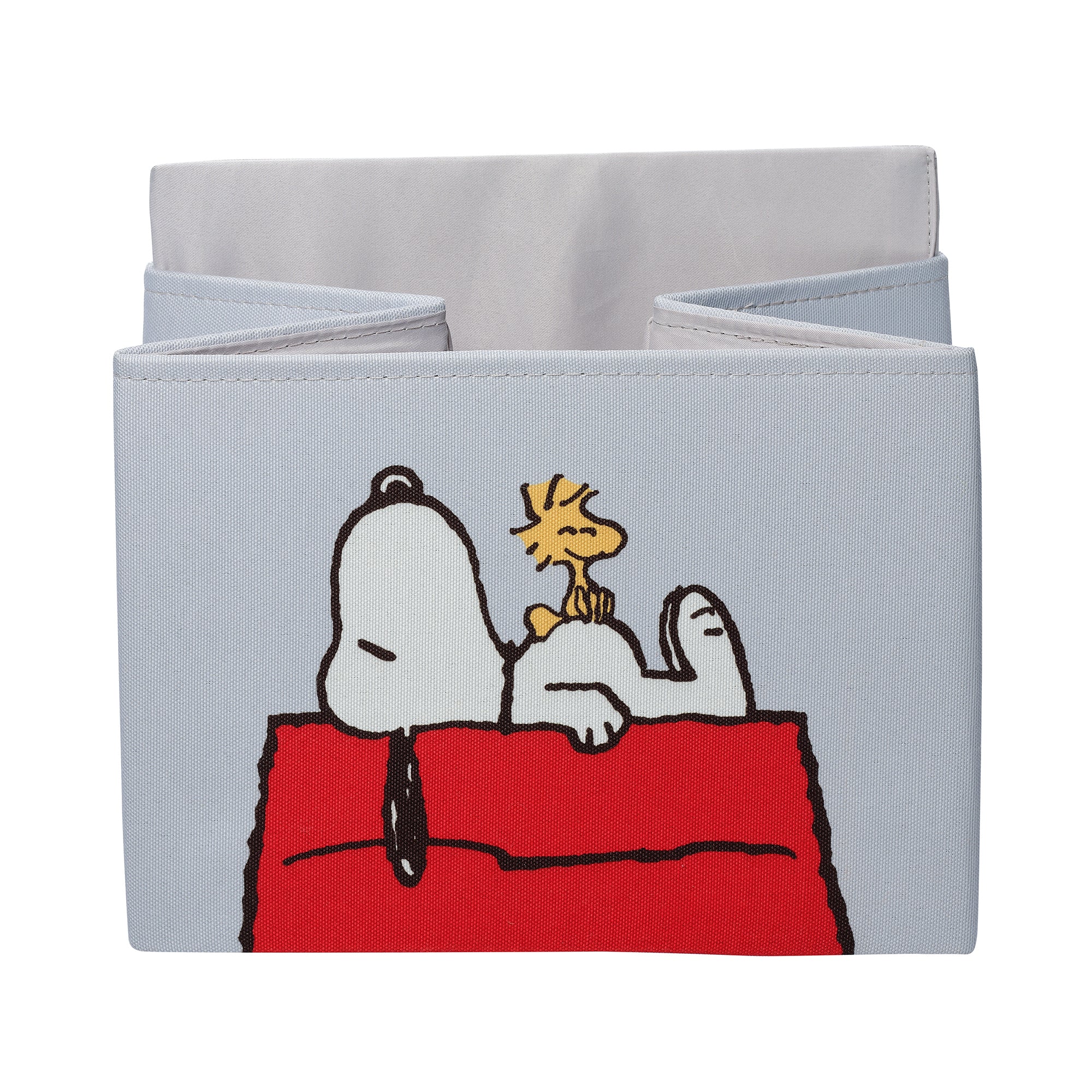 Pethiy Grande Scatola portaoggetti in Tessuto di Lino Pieghevole, Contenitore con doppio Coperchio e Manici, per Cani del Abbigliamento e Accessori, Giocattoli per Cani- 43 x 31 x 26 cm -Grigio
