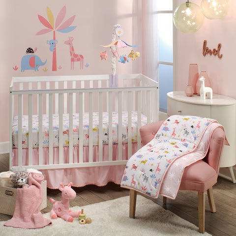 Snuggle Jungle 3-Piece Crib Bedding Set by Lambs & Ivy