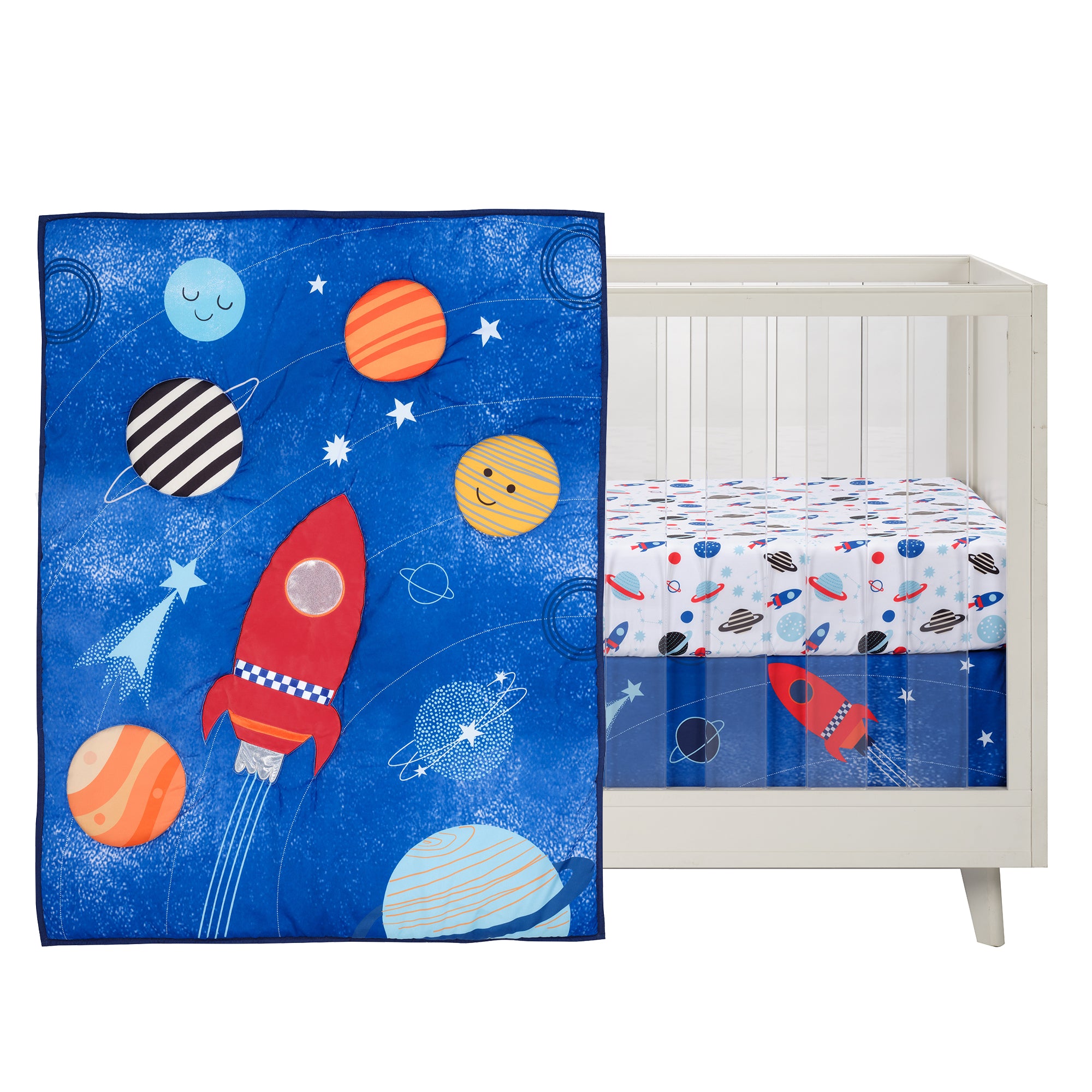 Space Galaxy 3-Piece Crib Bedding Set by Little Lambs & Ivy