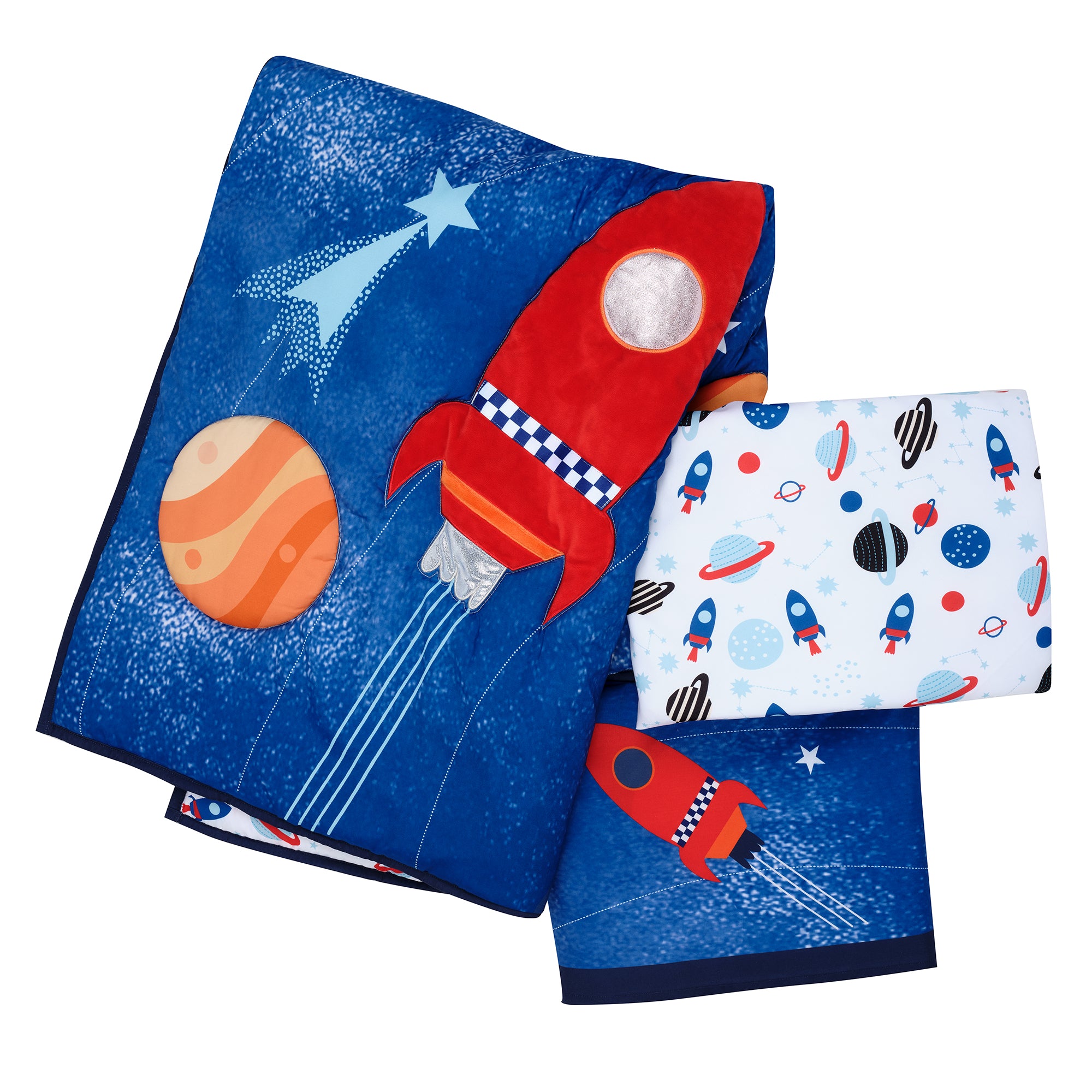 Space Galaxy 3-Piece Crib Bedding Set by Little Lambs & Ivy