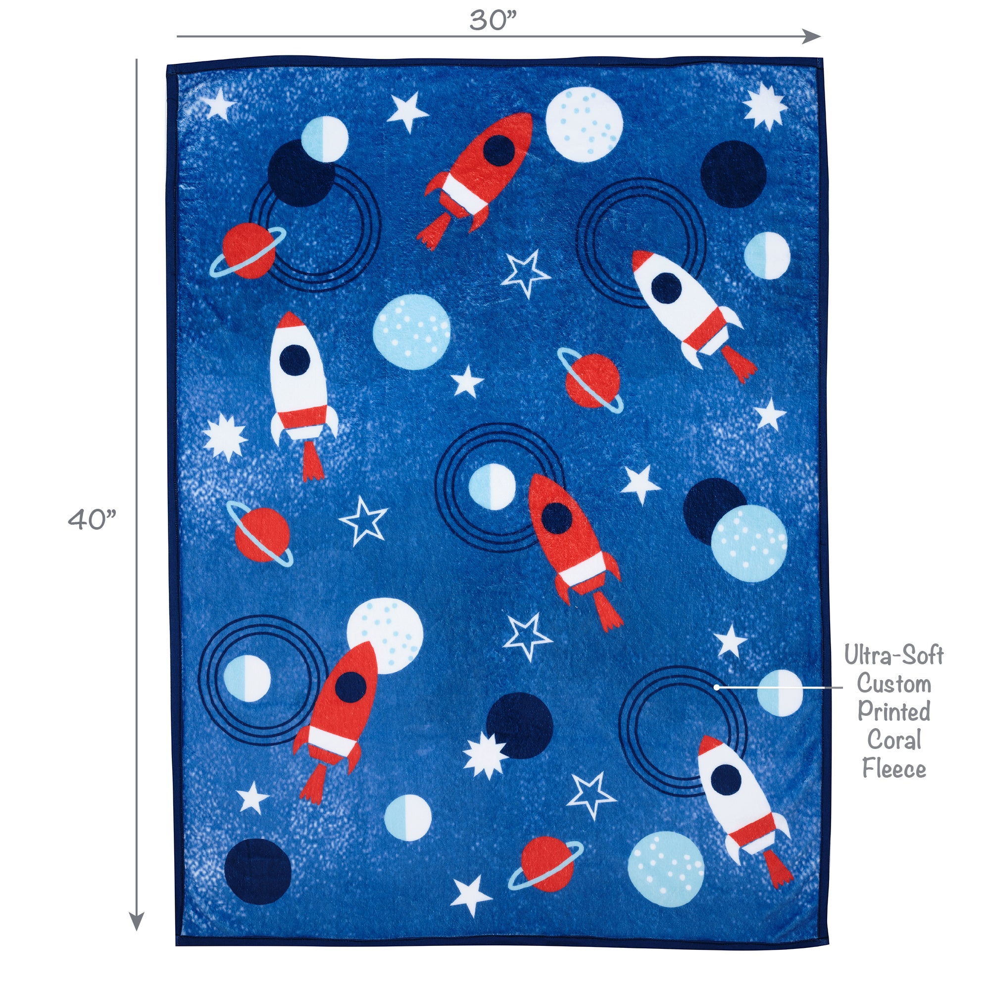 Space Galaxy Baby Blanket by Little Lambs & Ivy