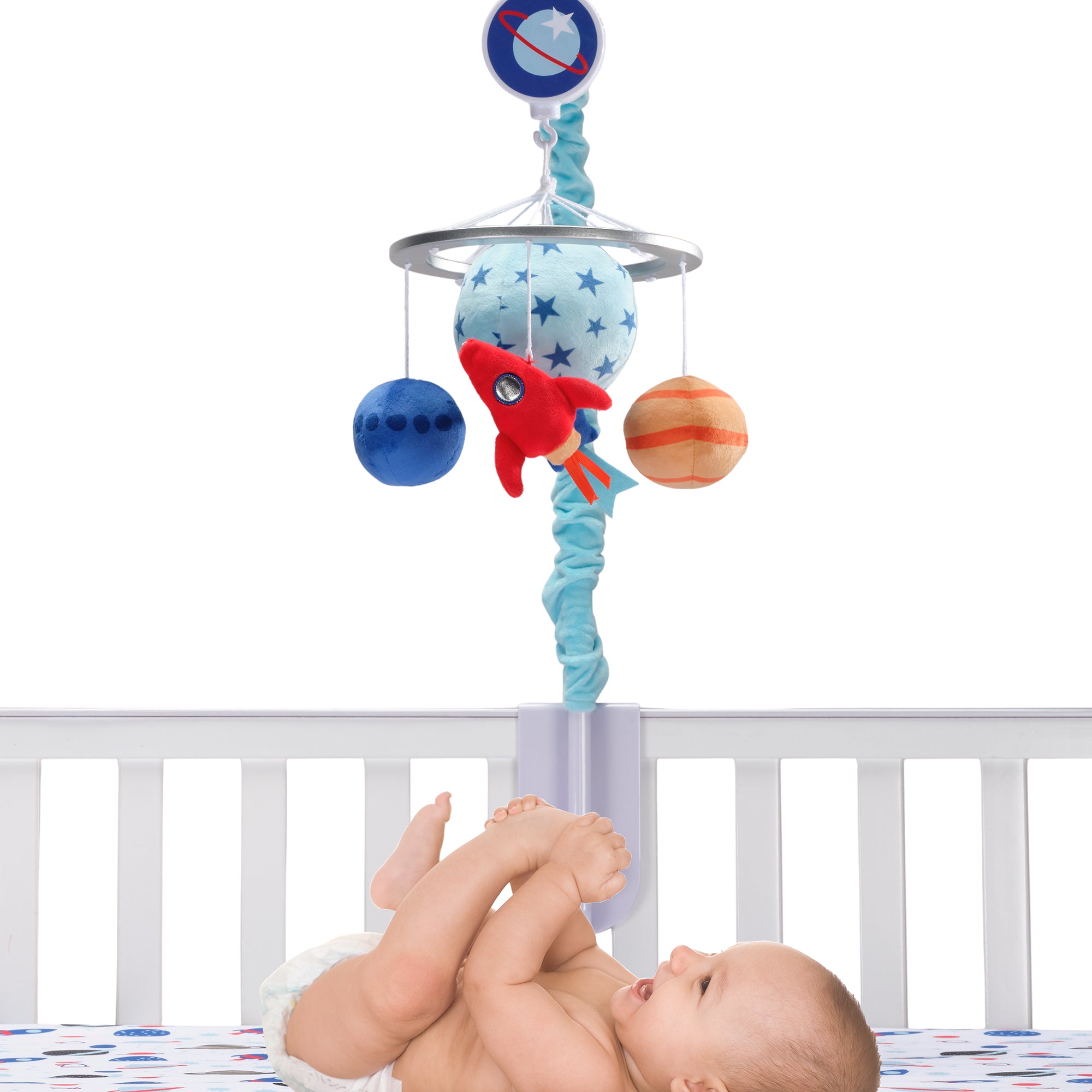 Space Galaxy Musical Baby Crib Mobile by Little Lambs & Ivy