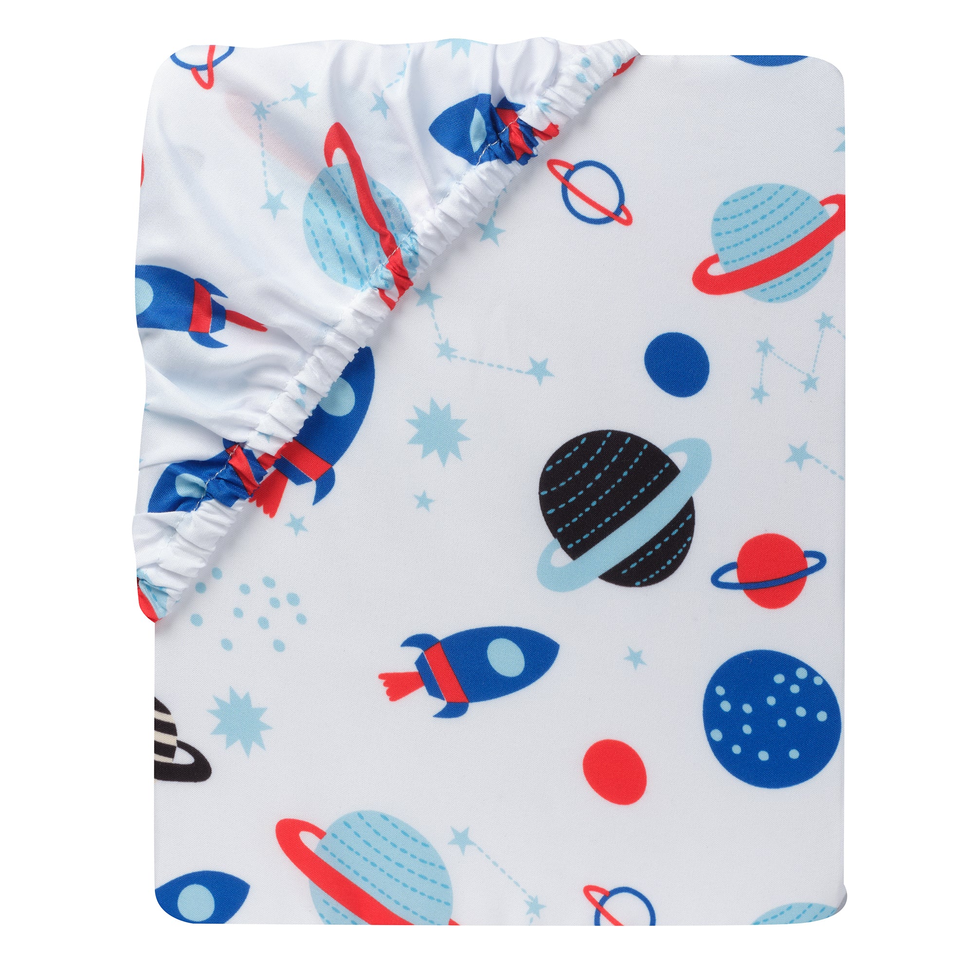 Space Galaxy Fitted Crib Sheet by Little Lambs & Ivy
