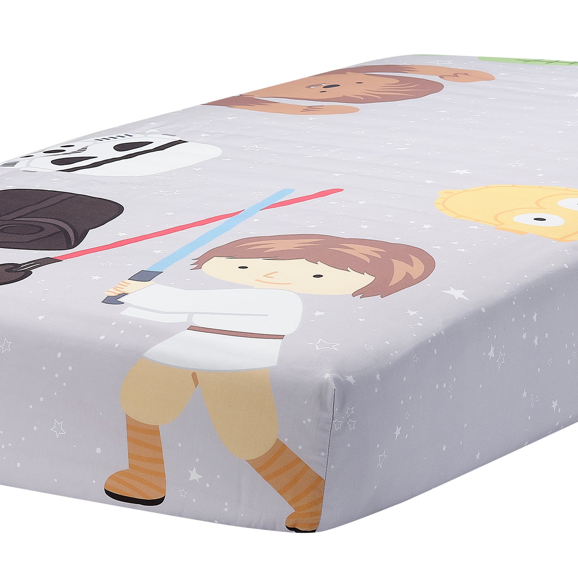 Star Wars Galaxy Fitted Crib Sheet by Lambs & Ivy