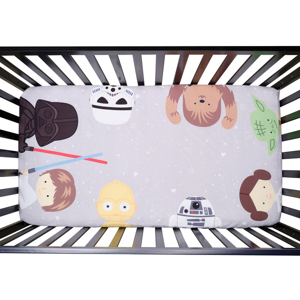Star Wars Galaxy Fitted Crib Sheet by Lambs & Ivy
