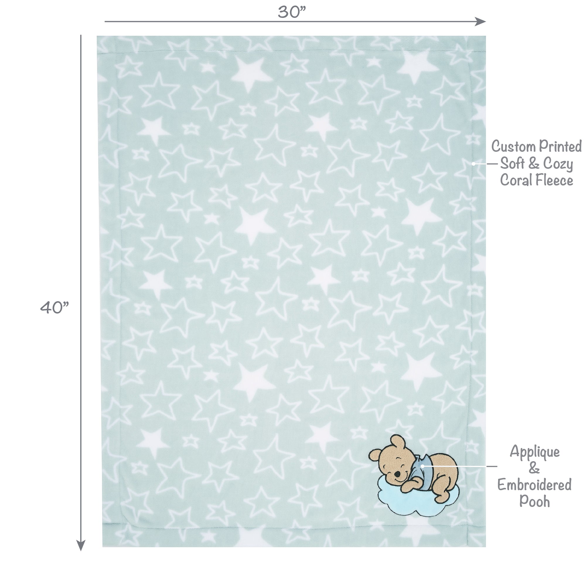 Starlight Pooh Baby Blanket by Bedtime Originals