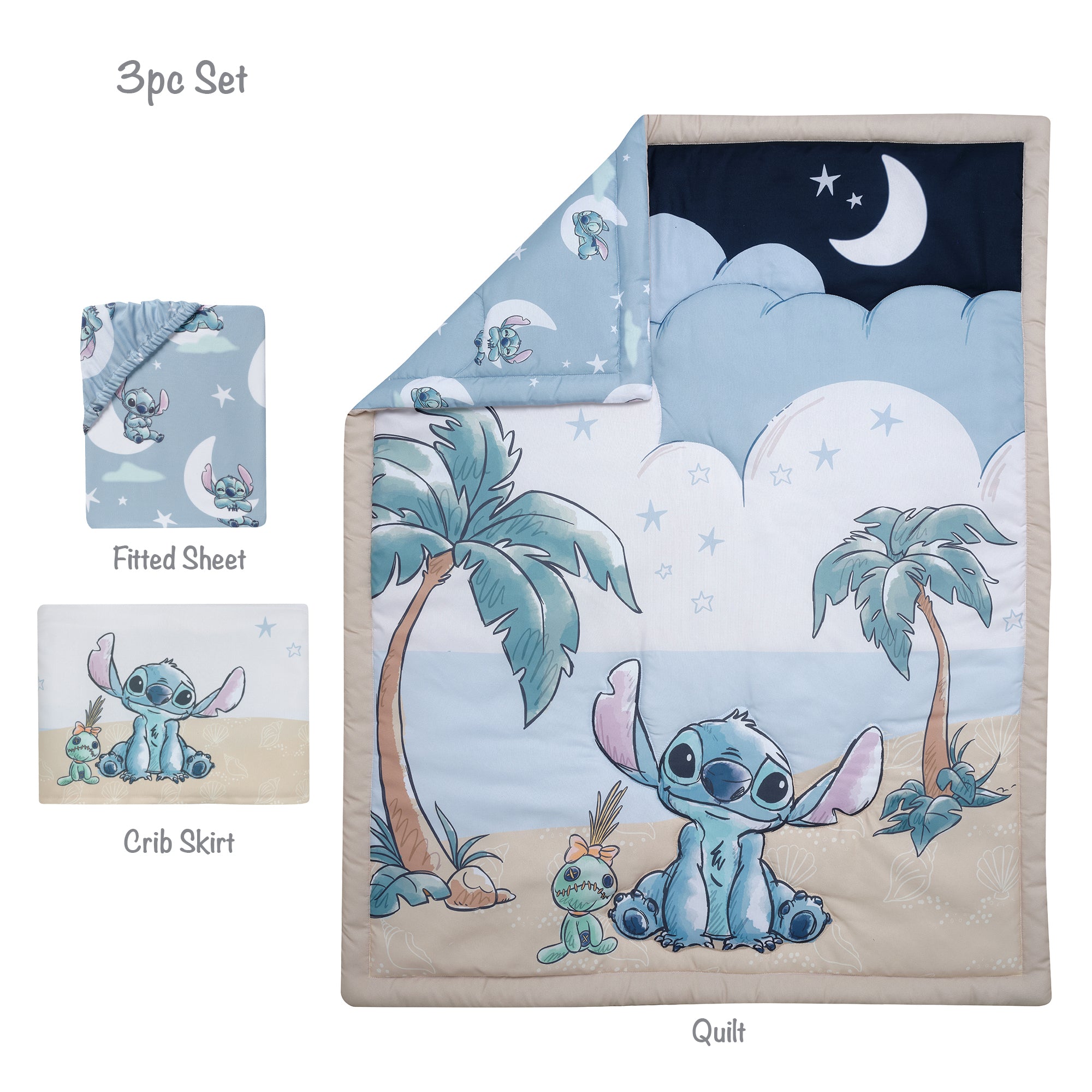 Stitch 3-Piece Crib Bedding Set by Bedtime Originals