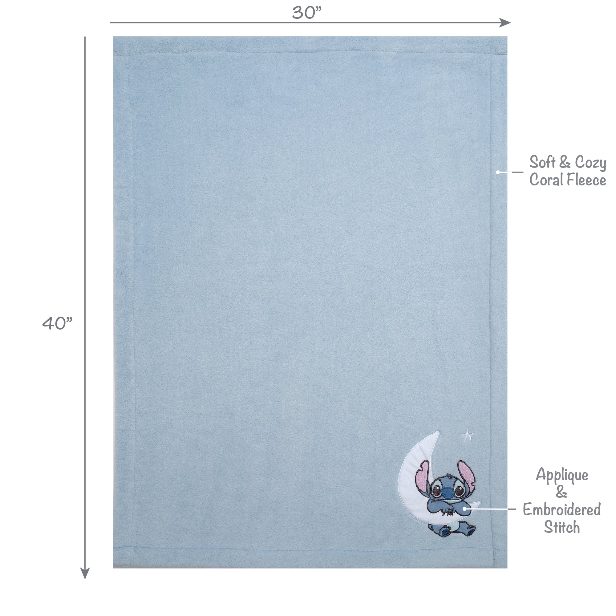 Stitch Baby Blanket by Bedtime Originals