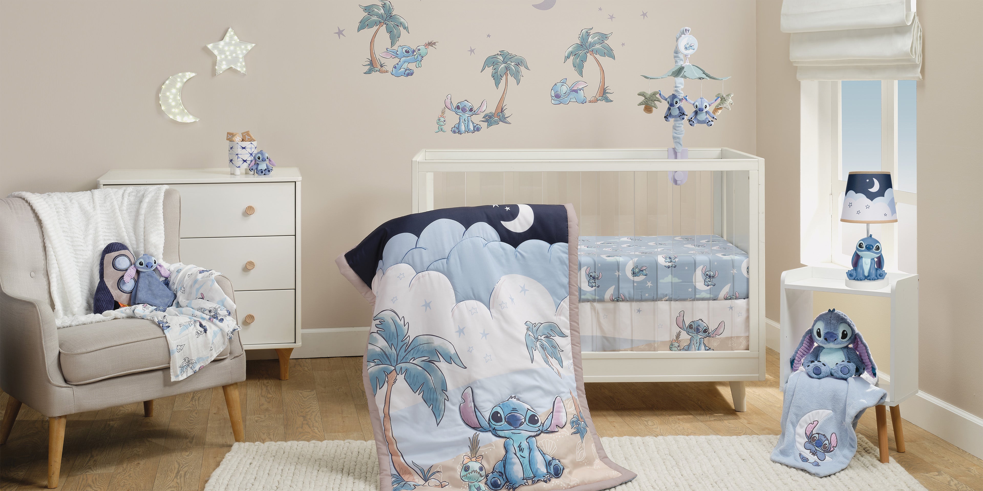 Disney Stitch Nursery Baby Crib Bedding Collection