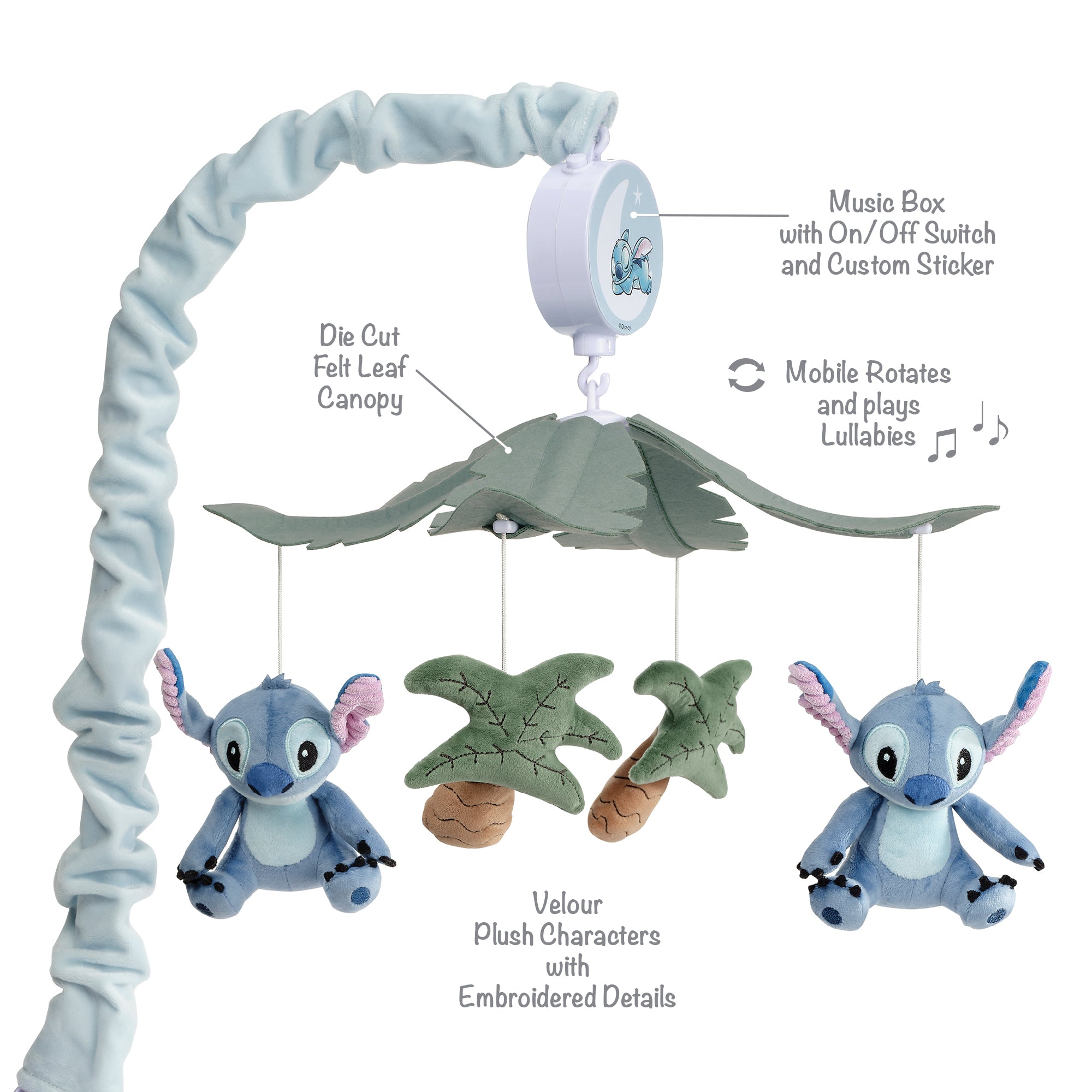 Stitch Musical Baby Crib Mobile by Bedtime Originals