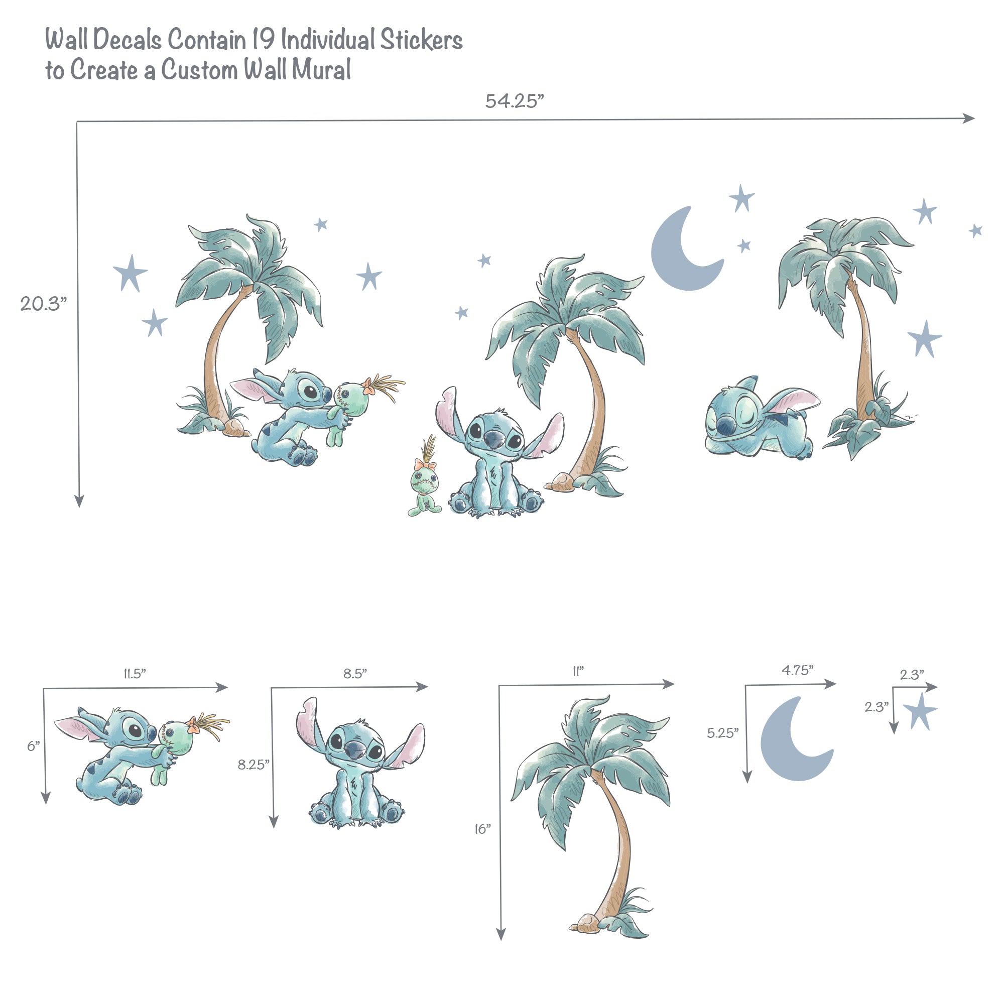 Stitch Wall Decals by Bedtime Originals