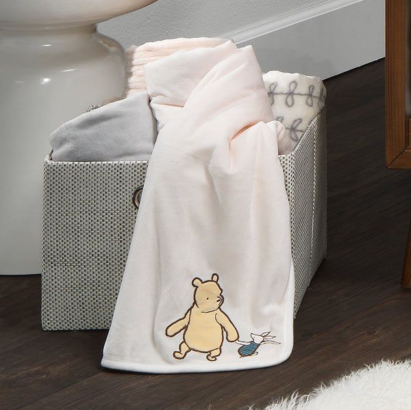 Storytime Pooh Baby Blanket by Lambs & Ivy