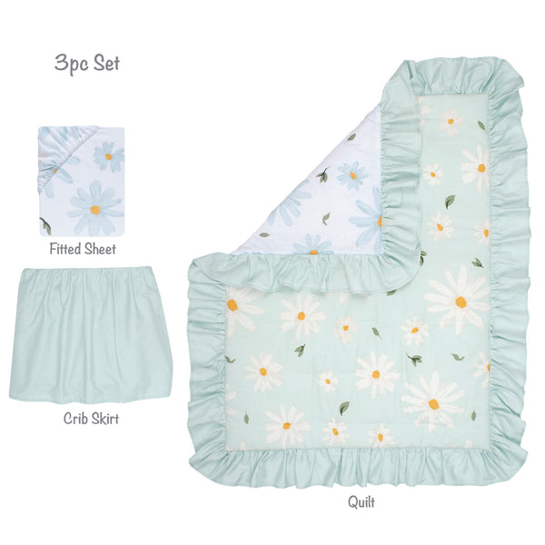 Sweet Daisy 3-Piece Crib Bedding Set by Lambs & Ivy