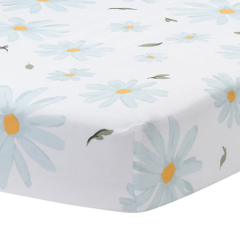 Sweet Daisy Cotton Fitted Crib Sheet by Lambs & Ivy